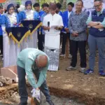Peletakan batu pertama pembangunan Politeknik Sorowako di Luwu Utara. (©PT Vale Indonesia)
