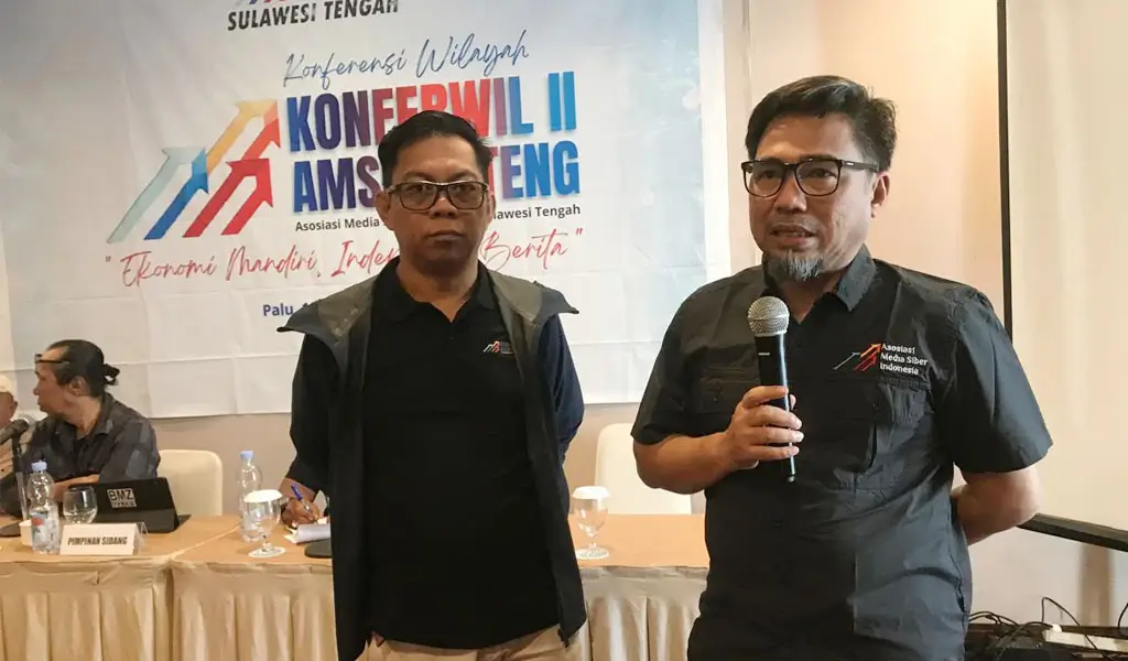 Muhammad Iqbal dan Abdullah K Mari Terpilih Kembali Pimpin AMSI Sulteng