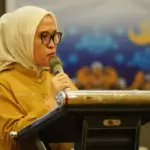 Sekda Kota PAlu Irmayanti menyampaikan sambutan pada pembukaan Muskot Korpri di Palu, Selasa (13/1/2026). (©Prokopim Setda Kota Palu/Iwan)