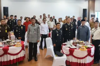 Peringatan Hari Bakti Imigrasi ke-76 di Aula Kantor Imigrasi Kelas I TPI Palu, Senin (26/1/2026). (©Humas Ditjenpas Sulteng)