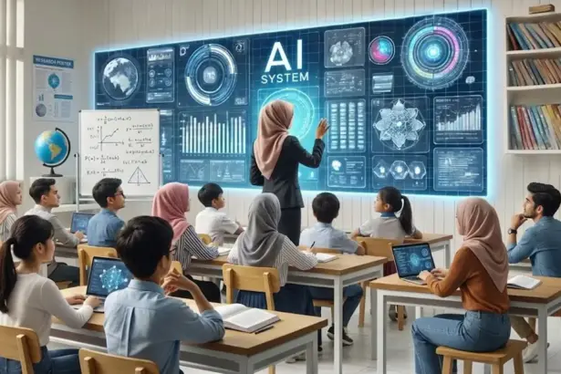 Ilustrasi pembelajaran AI (©Gemini AI)