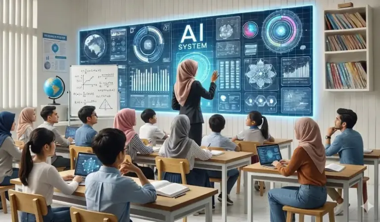 Ilustrasi pembelajaran AI (©Gemini AI)