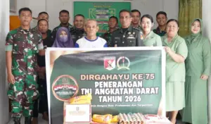 Kodam XXIII/Palaka Wira Gelar Syukuran HUT ke-75 Penerangan TNI AD