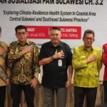 Foto bersama usai pembuaan workshop Sitem Kesehatan dan perubahan iklim di Palu, Jumat (23/1/2026). (©Prokopim Setda Kota Palu/Jufri)