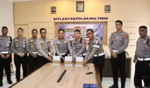 Korlantas Polri Gelar Pelatihan dan Distribusi ETLE Handheld di Polda Sulteng