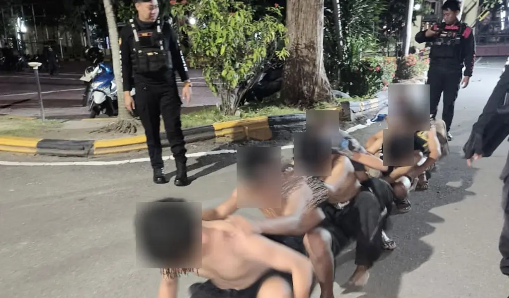 Polresta Palu Amankan Tujuh Remaja Usai Lempar Rumah Warga