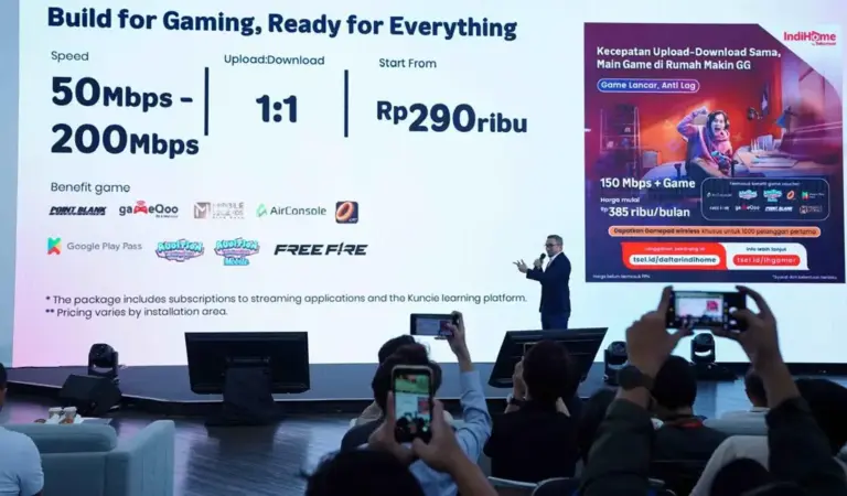 Vice President Home Broadband and FMC Product Marketing Telkomsel, Hardika Nugroho pada peluncuran IndoHome Gamer di Jakarta, Se;asa (27/1/2026). (©Telkomsel)