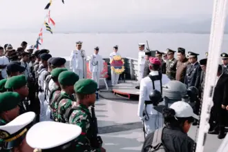 Peringatan Hari Dharma Samudra di Pelabuhan Bungku Tengah, Morowali, Kamis (15/1/2026). (©Vale Indonesia)