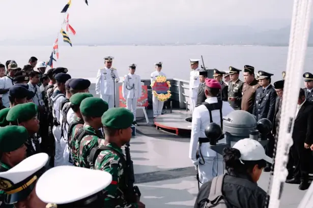 Peringatan Hari Dharma Samudra di Pelabuhan Bungku Tengah, Morowali, Kamis (15/1/2026). (©Vale Indonesia)