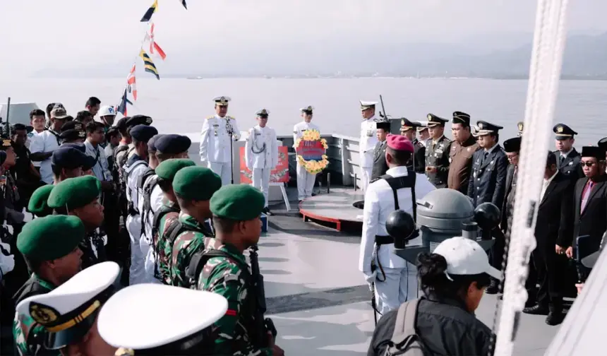 Peringatan Hari Dharma Samudra di Pelabuhan Bungku Tengah, Morowali, Kamis (15/1/2026). (©Vale Indonesia)