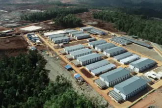 Foto udara proyek PT Vale Indonesia IDP Pomalaa, Sultra. (©PT Vale Indonesia)