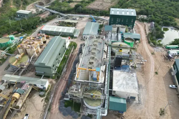 Foto udara fasilitas produksi PT Citra Palu Minerals, anak usaha Bumi Resources Minerals Tbk (BRMS). (©PT Citra Palu Minerals)