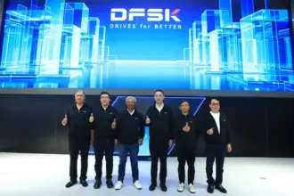 Peluncuran logo dan slogan global terbaru DFSK, "Drives for Better", di Jakarta, Kamis (5/2/2026). (©DFSK)