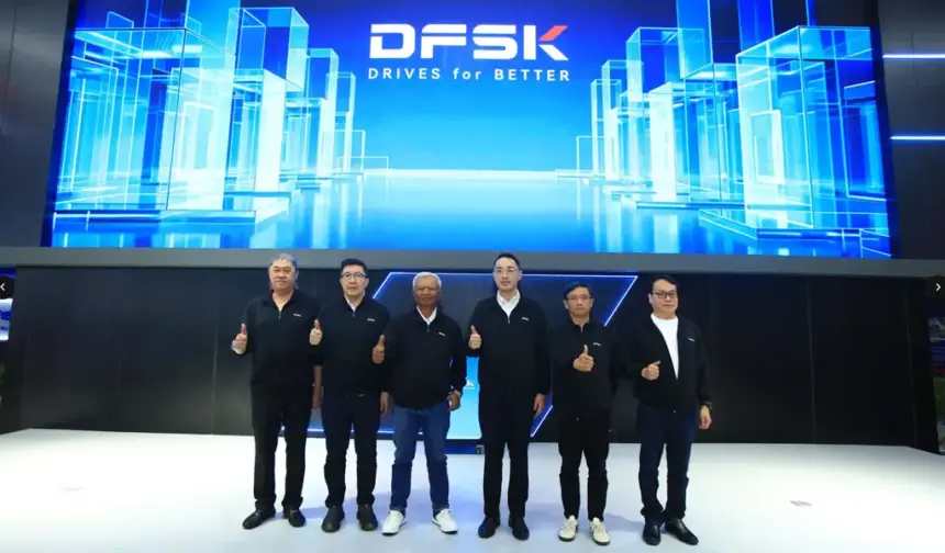 Peluncuran logo dan slogan global terbaru DFSK, "Drives for Better", di Jakarta, Kamis (5/2/2026). (©DFSK)