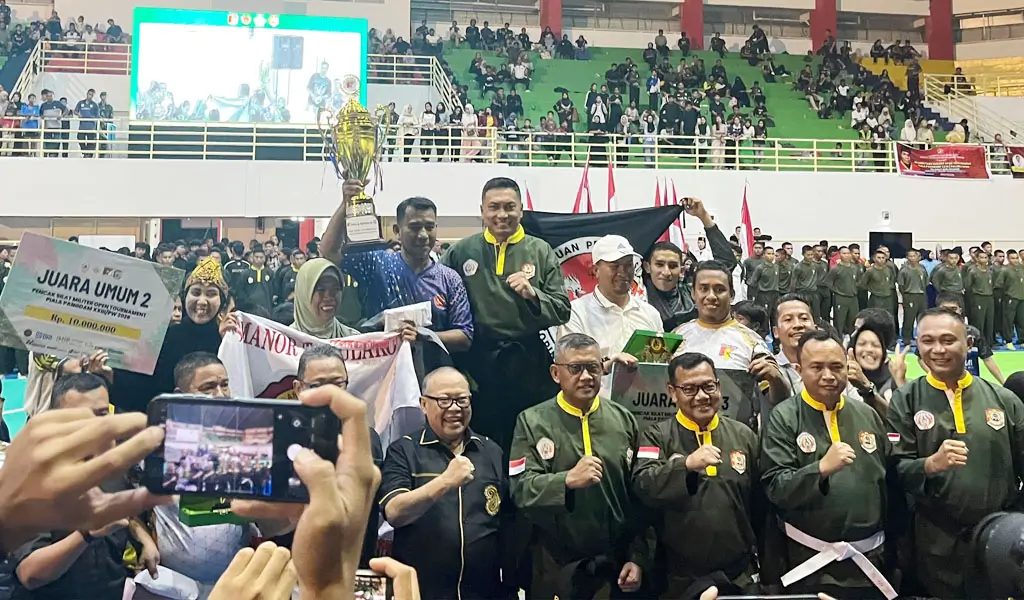 Kejuaraan Pencak Silat Militer Open Piala Pangdam XXIII/Palaka Wira Ditutup