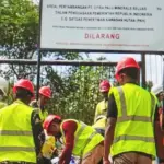 Satgas PKH saat menyegel areal pertambangan di Poboya, Palu. (©Komnas HAM Sulteng)