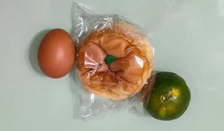 Telur, roti, dan jeruk, MBG yang diterima para siswa di SDN Palupi dan SDN Inpres Palupi. (©beritapalu.id)
