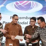Pertemuan pimpinan OJK, BEI, dan KSEI untuk percepatan reformasi integritas pasar modal. (©OJK)