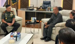 Pangdam XXIII dan Pengadilan Tinggi Sulteng Bahas Penegakan Hukum