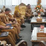 Pemkot Palu saat menerima kunjungan BPKP Sulteng, Senin (23/2/2026). (©Prokopim Setda Kota Palau/Imron)