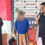 Kakanwil Ditjenpas Sulteng, Bagus Kurniawan berdialog dengan warga binaan saat Safari Ramadhan di Lapas Perempuan Palu, Jumat (27/2/2026). (©Humsa Ditjenpas Sulteng)