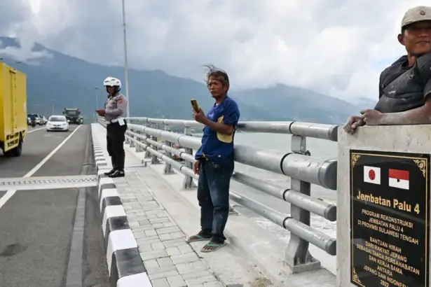 Jembatan Palu IV pada uji coba, Senin (9/2/2026). (©bmzIMAGES/Basri Marzuki)