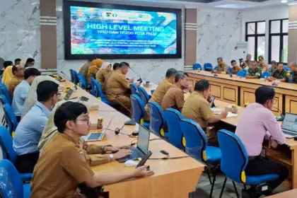 High Level Meeting membahas langkah-langkah menghadapi Ramadhan di Palu, Senin (9/2/2026). (©Prokopim Setda Kota Palu/Jufri)