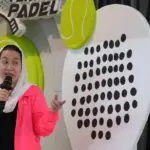 Wawali Imleda Liliana Muhidin pada peresmian Vamoz Padel di Palu, Sabtu (7/2/2026). (©Prokopim Setda Kota Palu/Jufri)