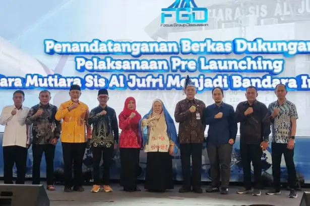 Pre-launching Bandara Mutiara Sis Aljufri sebagai bandara internasional di Palu, Kamis (12/2/2026). (©Prokopim Setda Kota Palu/Ridwan)