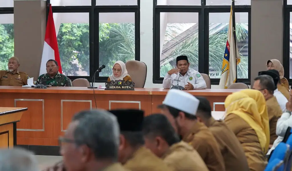 Rapat persiapan pelaksanaan Safara Ramadhan tingkat Kota Palu, Senin (23/2/2026). (©Prokopim Setda Kota Palu/Jufri)