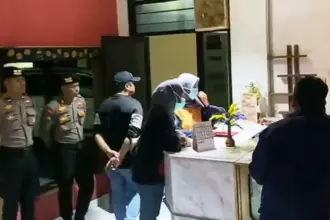 Razia di salah satu penginapan di Kota Palu, Jumat (20/2/2026). (©Humas Polda Sulteng)