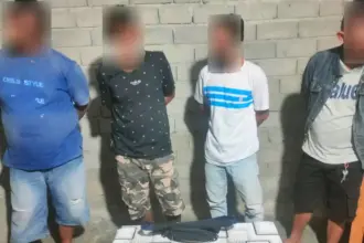 Empat pengguna sabu yang digulung aparat Polsek Tomini, Parimo, Selasa (24/2/2026). (©Polres Parimo)