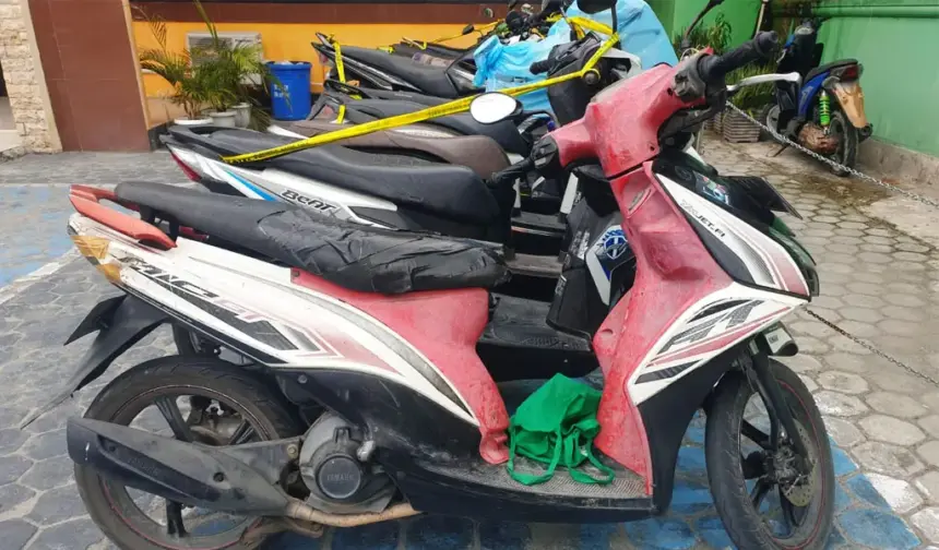 Sejumlah barang bukti curanmor yang berhasil di amankan Polresta Palu. (©Humas Polresta Palu)