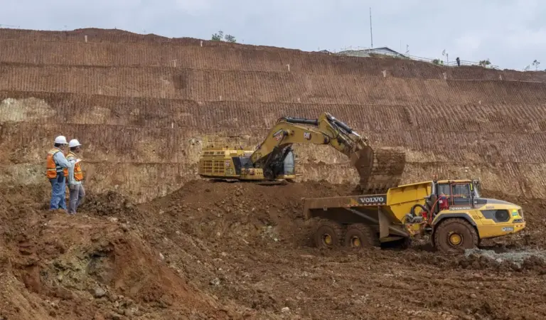 Aktivitas pertambangan nikel PT Vale Indonesia di Morowali. (©PT Vale Indonesia)