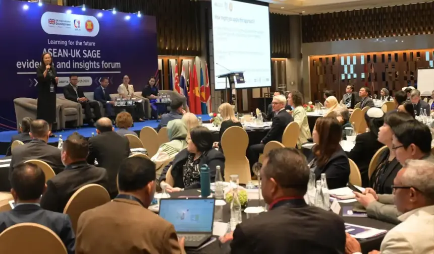 Forum "Learning for the Future: ASEAN–UK SAGE Evidence and Insights Forum" di Jakarta pada awal Maret 2026. (©ASEAN)