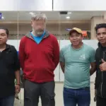 Vlad Alexandru Tataru (kedua kiri), WAN Jerman dideportasi oleh Imigrasi Palu, Senin 23/3/2026). (©DItjen Imigrasi Palu)
