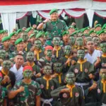 Pangdam XXIII/Palaka Wira, Mayjen TNI J. Binsar P. Sianipar di Makodim 1427/Pasangkayu, Senin (9/3/2026). (©Pendam23/PW)