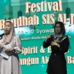 Wawali Imelda memberi sambutan pad apembukaan Festival Raudhah di Kawasan Religi, Palu, Jumat (28/3/2026). (©Prokopim Setda Kota Palu/Imorn)