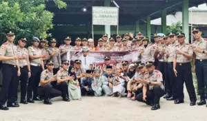 Siswa Setukpa Polri SIP 55 Polda Sulteng Salurkan Sembako ke Panti Asuhan