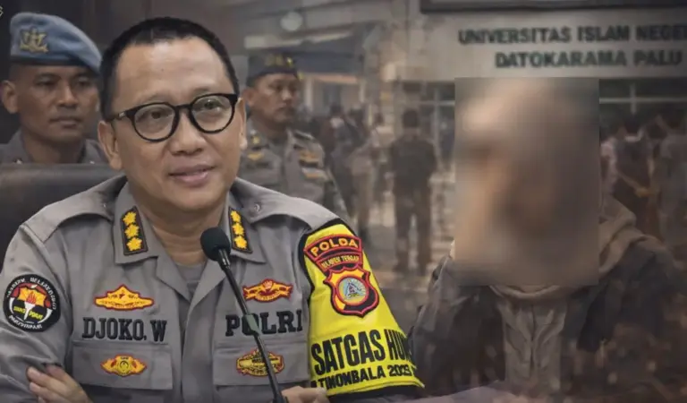 Kabid Humas Polda Sulteng, Kombes Pol Djoko Wienartono. (©Humas Polda Sulteng dan AI Generative)
