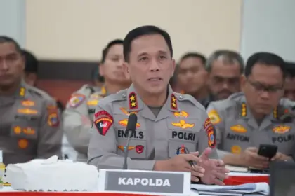 Kapolda Sulteng Irjen Pol Endi Sutendi pada kunjungan Komisi III DPR di Palu, Kamis (5/3/2026). (©Humas Polda Sulteng)