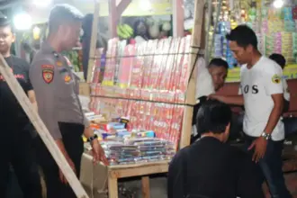 Razia petasan oleh Satgas Ops Pekat I TInombala di Palu, JUmat (27/2/2026). (©Humas Polda Sulteng)