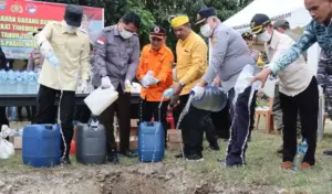 Polres Parigi Moutong Musnahkan Ratusan Liter Miras Hasil Operasi Pekat