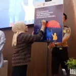 , Menteri Pemberdayaan Perempuan dan Perlindungan Anak, Arifah Fauzi pada peluncuran panduan penanganan kekerasan seksual bagi Polri di Jakarta, Senin (2/3/2026). (©Jentera)