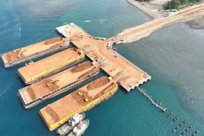 Fasilitas pengangkutan ore di PT Vale IGP Morowali. (©PT Vale Indonesia)