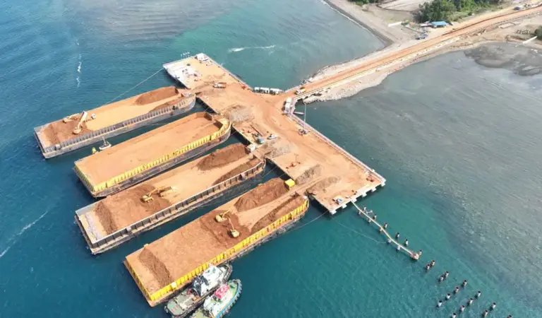 Fasilitas pengangkutan ore di PT Vale IGP Morowali. (©PT Vale Indonesia)