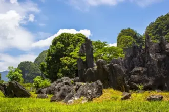 Taman Nasional Bantimurung Bulusaraung di Sulawesi Selatan, rumah bagi kawasan karst terbesar kedua di dunia. (©️Balai Taman Nasional Bantimurung Bulusaraung)