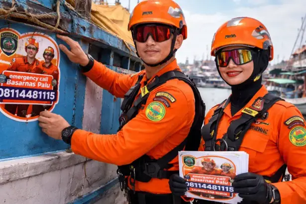 Ilustrasi nomor darurat Siaga SAR Khusus. (©AI Generative)