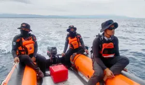 Operasi pencarian nelayan di Peraida Desa Lanona, Bungku Tengah, Morowali, Minggu (15/3/2026). (©Basarnas Palu)