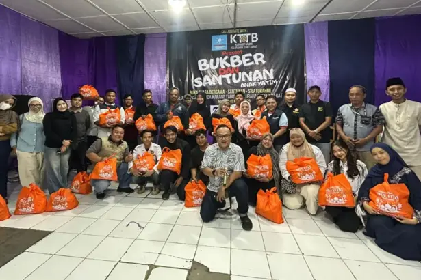 Kegiatan berbagi sekaligus buka puasa bersama Matahari pagi Indonesia di Jakarta, Rabu (18/3/2026). (©dok. ist)